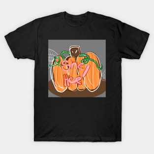 Halloween pumpkin She/her T-Shirt